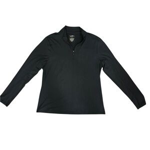 Gottex Quarter Zip black long sleeve size medium